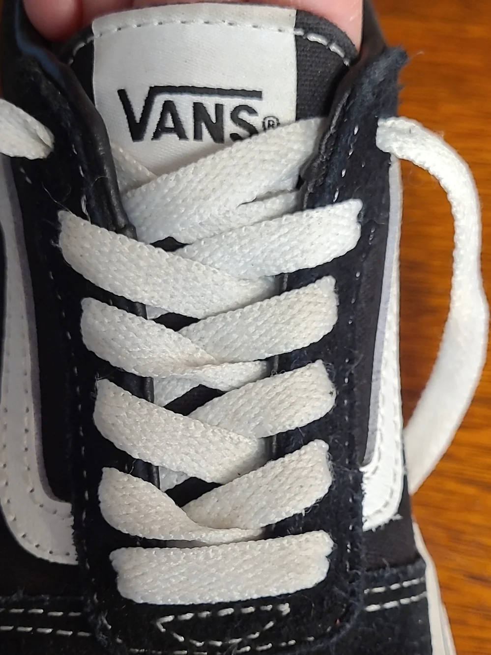 Vans Kids Black & White Canvas Old Skool Sneakers Size 13
